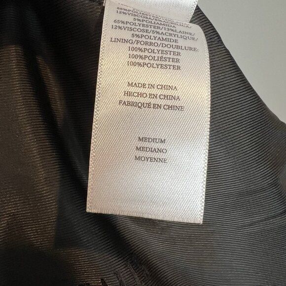 Rails Cody Houndstooth Check Double Breasted Blazer In Sand Ash Size Medium - Picture 12 of 13